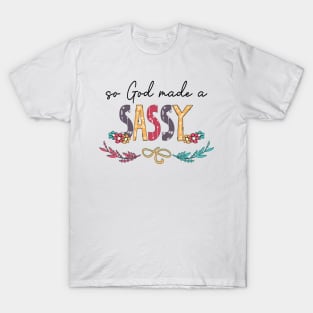 So God Made A Sassy Happy Mother's Day T-Shirt